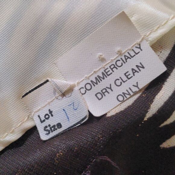 Vintage brown and gold dress - Picture 3 of 11